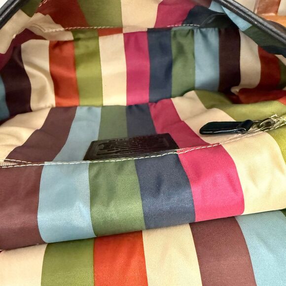 Coach Willis 70th Anniversary Black Leather Satchel Crossbody Bag 19132 Brass - Picture 9 of 17